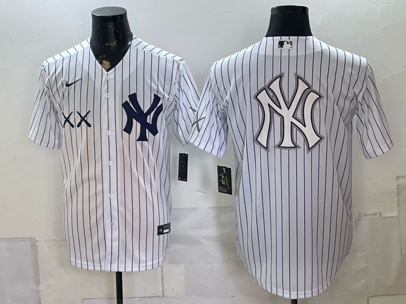 Men 2026 New York Yankees blank white Nike MLB Jersey 0804005->new york yankees->MLB Jersey